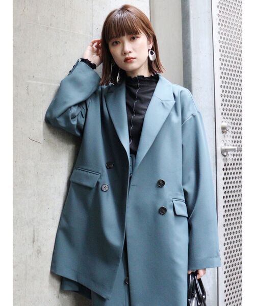 MURUA（ムルーア）の「ポイントカラーメロートップス（Tシャツ/カットソー・レディース・アイボリー/ブラック/ブルー・FREE）」の8枚目の写真