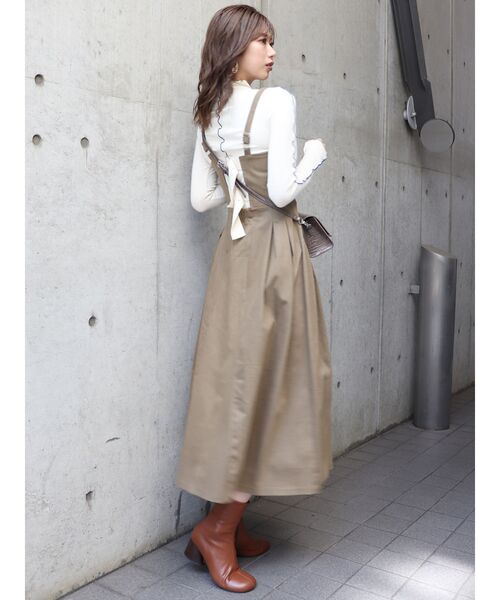 MURUA（ムルーア）の「ポイントカラーメロートップス（Tシャツ/カットソー・レディース・アイボリー/ブラック/ブルー・FREE）」の9枚目の写真