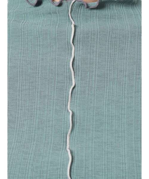 MURUA（ムルーア）の「ポイントカラーメロートップス（Tシャツ/カットソー・レディース・アイボリー/ブラック/ブルー・FREE）」の7枚目の写真