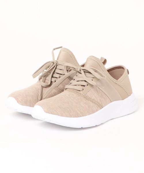 TSURUYA(ツルヤ)の「《NOVENTA》HLS-2743(スニーカー・レディース・ベージュ/ブラック・23.0cm/23.5cm/24.5cm/24.0cm)」の1枚目の写真