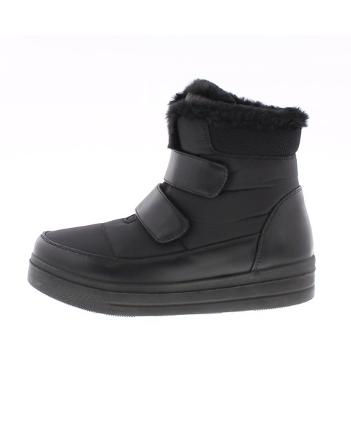 JELLY BEANS(ジェリービーンズ)の「ジップファースノーブーツ(210-322)JELLY BEANS(ジェリービーンズ)(ブーツ・レディース・ブラック/グレー・LL/S/M/L)」の6枚目の写真