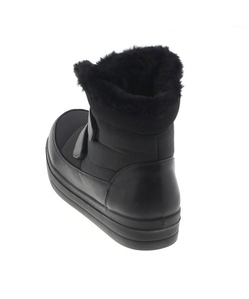 JELLY BEANS(ジェリービーンズ)の「ジップファースノーブーツ(210-322)JELLY BEANS(ジェリービーンズ)(ブーツ・レディース・ブラック/グレー・LL/S/M/L)」の5枚目の写真