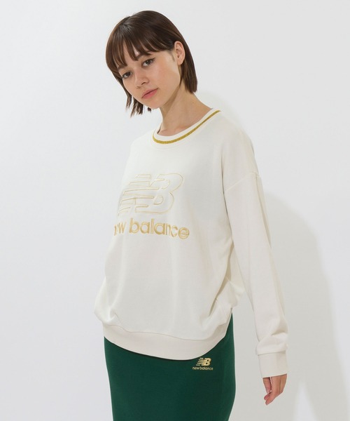 NEW BALANCE(ニューバランス)の「NB Athletics Lurex スウェット クルー(スウェット・レディース・グリーン/ホワイト・SMALL/X-LARGE/LARGE/MEDIUM)」の4枚目の写真