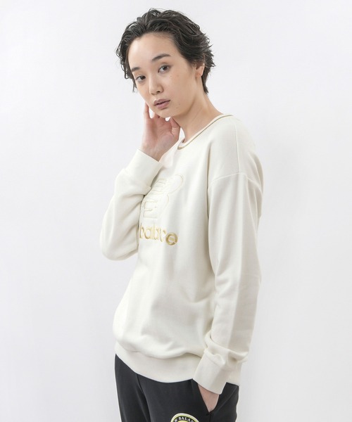 NEW BALANCE(ニューバランス)の「NB Athletics Lurex スウェット クルー(スウェット・レディース・グリーン/ホワイト・SMALL/X-LARGE/LARGE/MEDIUM)」の3枚目の写真