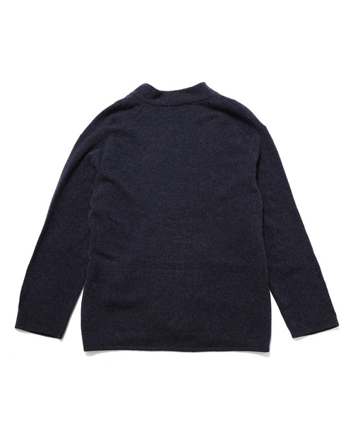 ADAM ET ROPE'(アダムエロペ)の「9G ニットジャケットカーディガン(カーディガン/ボレロ・メンズ・ネイビー/キャメル・M/L)」の4枚目の写真