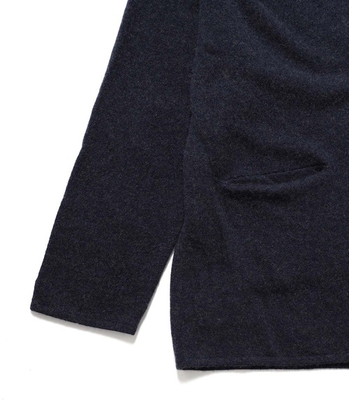 ADAM ET ROPE'(アダムエロペ)の「9G ニットジャケットカーディガン(カーディガン/ボレロ・メンズ・ネイビー/キャメル・M/L)」の3枚目の写真