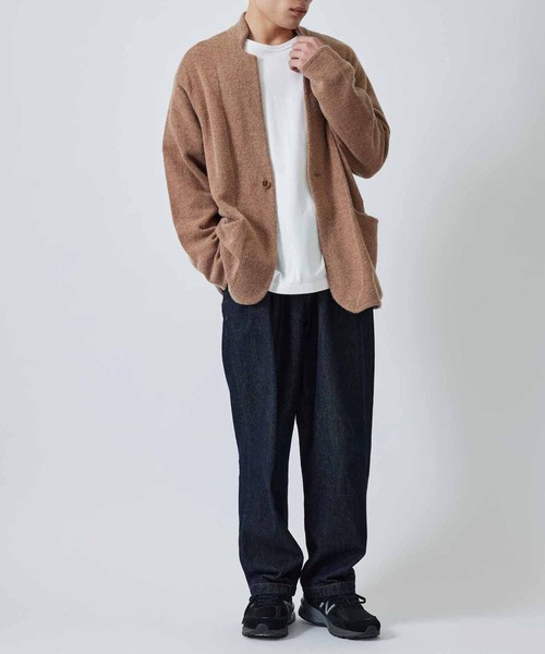 ADAM ET ROPE'(アダムエロペ)の「9G ニットジャケットカーディガン(カーディガン/ボレロ・メンズ・ネイビー/キャメル・M/L)」の10枚目の写真