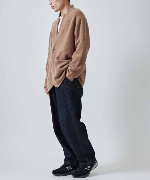 ADAM ET ROPE'(アダムエロペ)の「9G ニットジャケットカーディガン(カーディガン/ボレロ・メンズ・ネイビー/キャメル・M/L)」の12枚目の写真