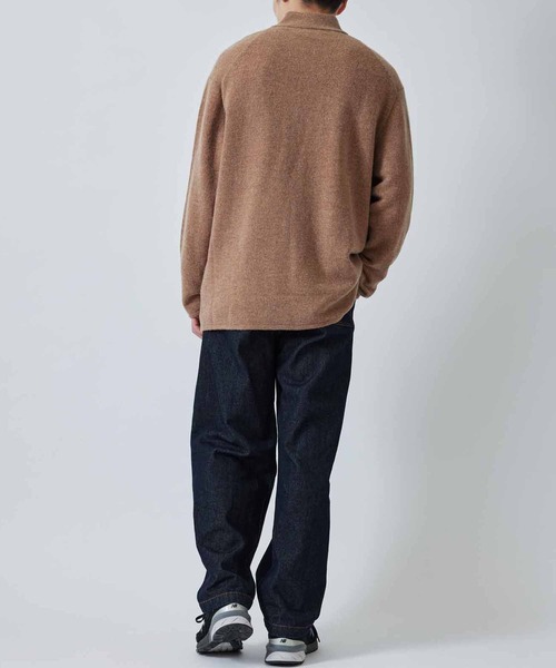 ADAM ET ROPE'(アダムエロペ)の「9G ニットジャケットカーディガン(カーディガン/ボレロ・メンズ・ネイビー/キャメル・M/L)」の14枚目の写真