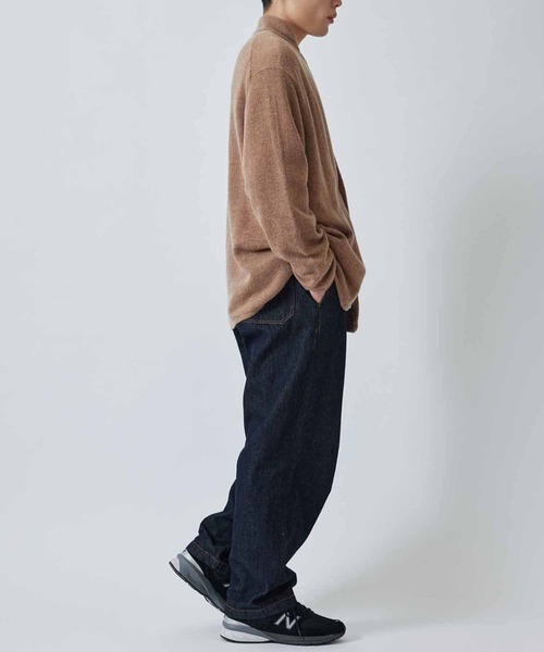 ADAM ET ROPE'(アダムエロペ)の「9G ニットジャケットカーディガン(カーディガン/ボレロ・メンズ・ネイビー/キャメル・M/L)」の15枚目の写真