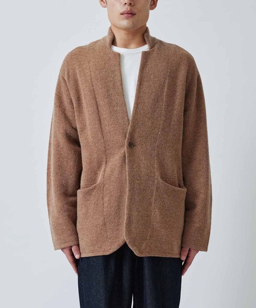 ADAM ET ROPE'(アダムエロペ)の「9G ニットジャケットカーディガン(カーディガン/ボレロ・メンズ・ネイビー/キャメル・M/L)」の16枚目の写真