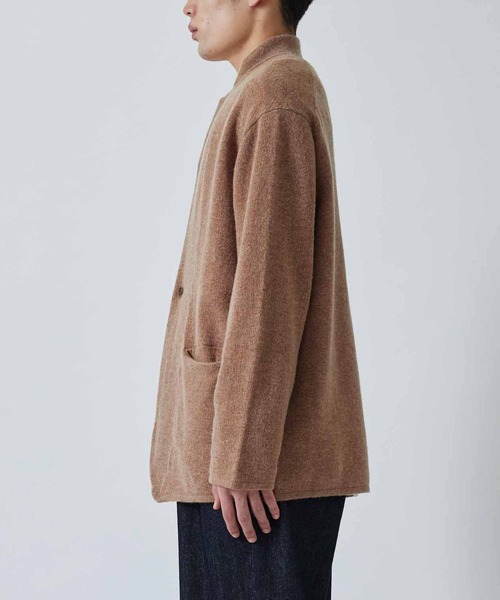 ADAM ET ROPE'(アダムエロペ)の「9G ニットジャケットカーディガン(カーディガン/ボレロ・メンズ・ネイビー/キャメル・M/L)」の17枚目の写真