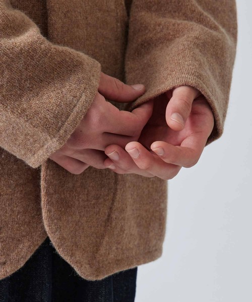 ADAM ET ROPE'(アダムエロペ)の「9G ニットジャケットカーディガン(カーディガン/ボレロ・メンズ・ネイビー/キャメル・M/L)」の22枚目の写真