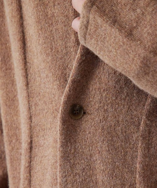 ADAM ET ROPE'(アダムエロペ)の「9G ニットジャケットカーディガン(カーディガン/ボレロ・メンズ・ネイビー/キャメル・M/L)」の21枚目の写真