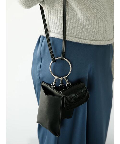 koe（コエ）の「スマホ・マルチケースショルダーバッグ*（スマホケース/カバー・レディース・ブラック/シルバー/ブラウン・FREE）」の5枚目の写真