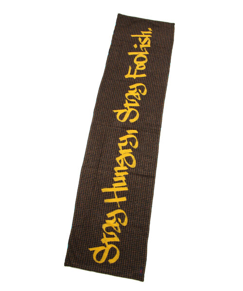 BOB（ボブ）の「BOB/ボブ/LOGO　マフラー（マフラー・メンズ・イエロー・FREE）」の2枚目の写真