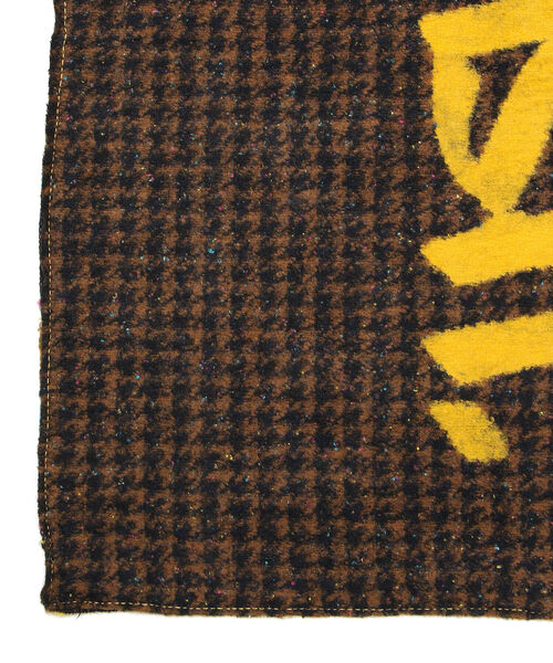 BOB（ボブ）の「BOB/ボブ/LOGO　マフラー（マフラー・メンズ・イエロー・FREE）」の4枚目の写真