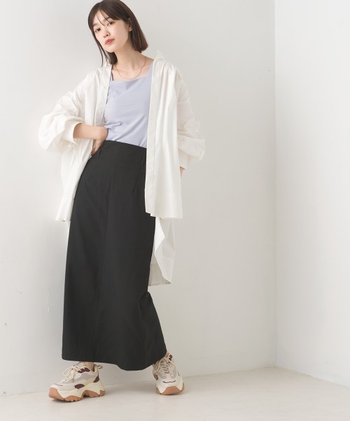 OMNES Supremo（オムネス　スプレモ）の「タイプライター袖リボンビッグシャツ（シャツ/ブラウス・レディース・ホワイト/ブラック/ブラウン/モカ/ベージュ・FREE）」の11枚目の写真