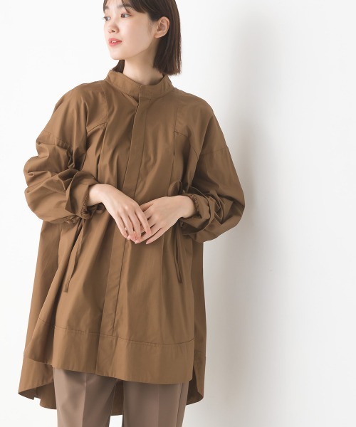 OMNES Supremo（オムネス　スプレモ）の「タイプライター袖リボンビッグシャツ（シャツ/ブラウス・レディース・ホワイト/ブラック/ブラウン/モカ/ベージュ・FREE）」の17枚目の写真