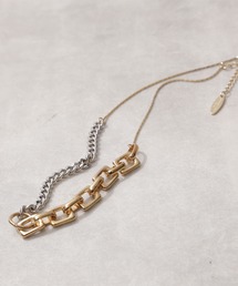 NATURAL BEAUTY BASIC | ミックスチェーンボリュームネックレス(ネックレス)