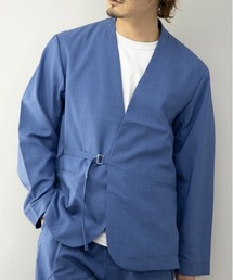 NO WAY（ノーウェイ）の「タイロッケン ワッシャー加工 ノーカラージャケット【Sa】【it】（テーラードジャケット）」