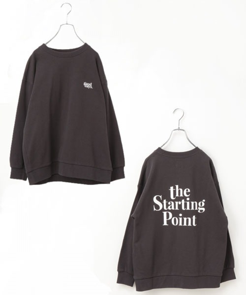 GLOBAL WORK(グローバルワーク)の「AND YUA ANY/USAグラフィックスウェット/219827(スウェット・キッズ・ブラック/ベージュ/オフホワイト/ブルー/ダークグレー/アイボリー/グレー系その他/チャコールグレー/ホワイト・150cm/160cm)」の6枚目の写真