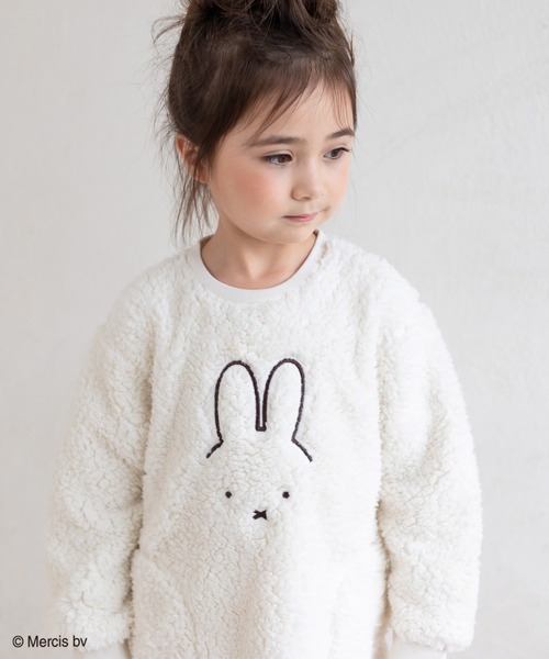 JAM & LINK(ジャムアンドリンク)の「miffy/ ミッフィー&ボリス もこもこボアワンピース(ワンピース・キッズ・ベージュ/ブラック/モカ/オフホワイト・130cm/120cm/80cm/140cm/90cm/110cm/100cm)」の12枚目の写真