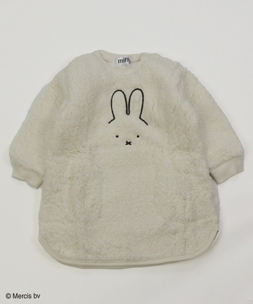 JAM & LINK(ジャムアンドリンク)の「miffy/ ミッフィー&ボリス もこもこボアワンピース(ワンピース・キッズ・ベージュ/ブラック/モカ/オフホワイト・130cm/120cm/80cm/140cm/90cm/110cm/100cm)」の9枚目の写真
