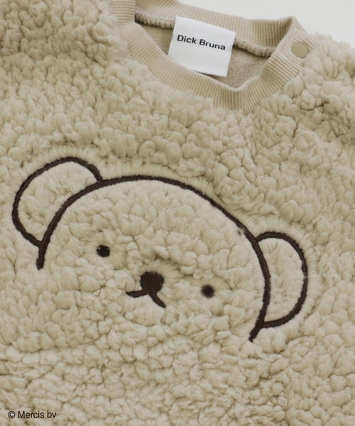 JAM & LINK(ジャムアンドリンク)の「miffy/ ミッフィー&ボリス もこもこボアワンピース(ワンピース・キッズ・ベージュ/ブラック/モカ/オフホワイト・130cm/120cm/80cm/140cm/90cm/110cm/100cm)」の11枚目の写真