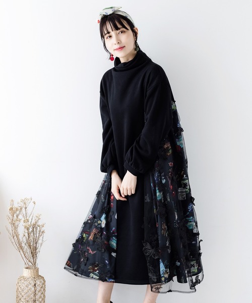 蝶チュール重ね裏毛ワンピース ワンピース Is Scolar イズスカラー のファッション通販 Zozotown 蝶チュール重ね裏毛ワンピース ワンピース Is Scolar イズスカラー のファッション通販 Zozotown