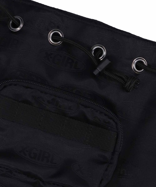 X-girl（エックスガール）の「OVAL LOGO BUCKET SHOULDER BAG（ショルダーバッグ・レディース・ブラック・ONE SIZE）」の7枚目の写真