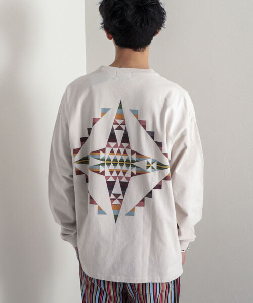 PENDLETON（ペンドルトン）の「【PENDLETON/ペンドルトン】バックプリント ビッグシルエット ロングスリーブTシャツ（Tシャツ/カットソー・メンズ・チャコールグレー/オフホワイト/ミント/カーキ・MEDIUM/LARGE/X-LARGE）」の18枚目の写真