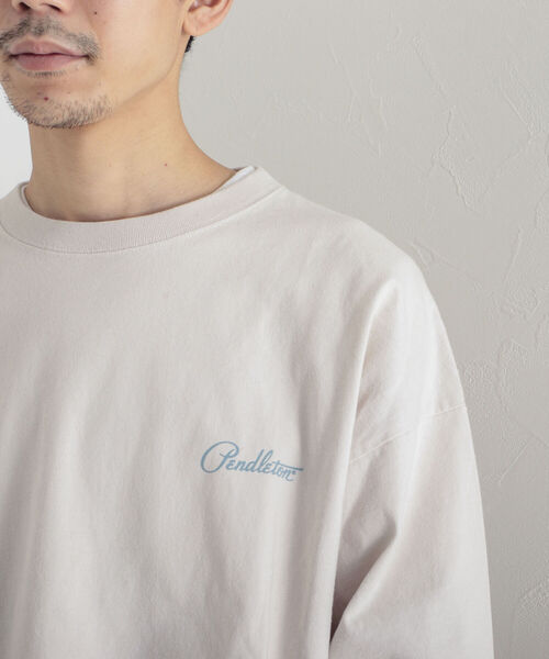 PENDLETON（ペンドルトン）の「【PENDLETON/ペンドルトン】バックプリント ビッグシルエット ロングスリーブTシャツ（Tシャツ/カットソー・メンズ・チャコールグレー/オフホワイト/ミント/カーキ・MEDIUM/LARGE/X-LARGE）」の20枚目の写真