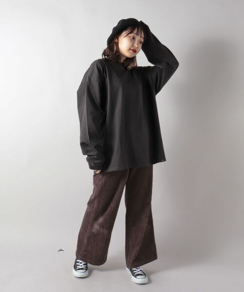 PENDLETON（ペンドルトン）の「【PENDLETON/ペンドルトン】バックプリント ビッグシルエット ロングスリーブTシャツ（Tシャツ/カットソー・メンズ・チャコールグレー/オフホワイト/ミント/カーキ・MEDIUM/LARGE/X-LARGE）」の6枚目の写真