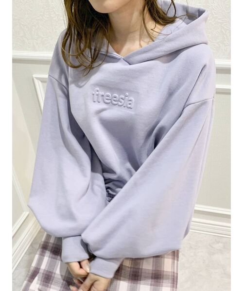 dazzlin（ダズリン）の「freesiaボリュームタックスリーブパーカー（パーカー・レディース・パープル/オフホワイト/グリーン・FREE）」の17枚目の写真