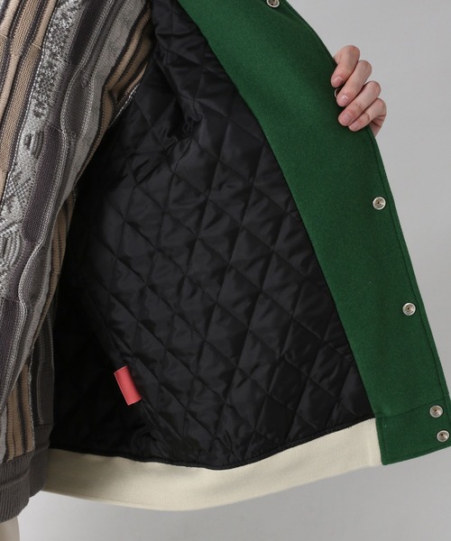 RAGEBLUE（レイジブルー）の「＜WOOLLYTEC＞ウーリーテック/ビッグスタジャン/258511（スタジャン・メンズ・ライトブルー/ブラック/グリーン・SMALL/MEDIUM/LARGE）」の8枚目の写真