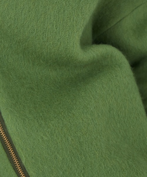 Abahouse Devinette（ドゥヴィネット）の「【BRAHMIN】イタリアンニードルシャギーブルゾン（トレンチコート・レディース・グレー/グリーン・フリー）」の17枚目の写真