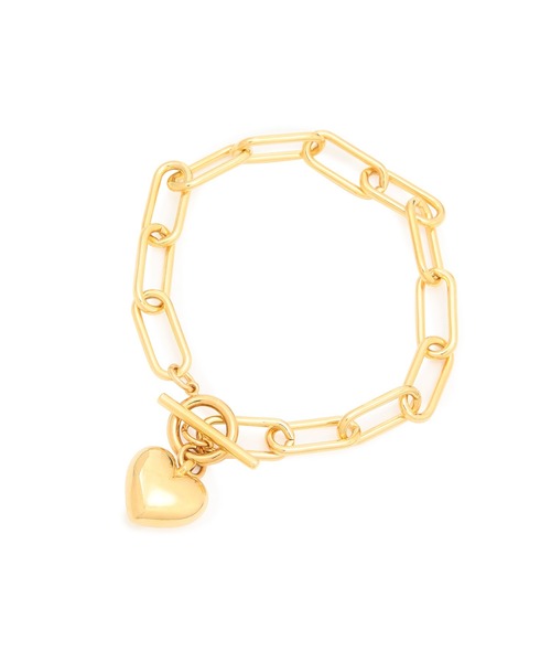 ADAM ET ROPE'（アダムエロペ）の「ハートチェーンブレス（ブレスレット・レディース・シルバー/ゴールド・FREE）」の4枚目の写真