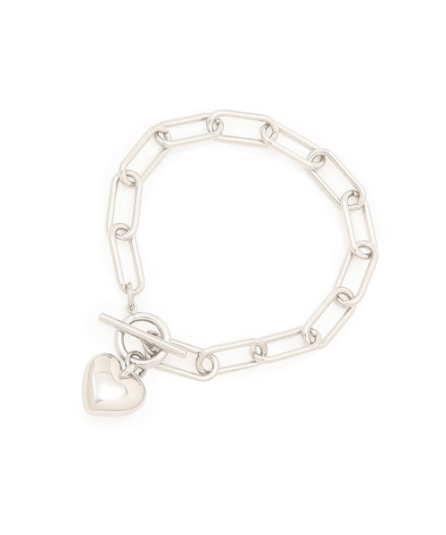 ADAM ET ROPE'（アダムエロペ）の「ハートチェーンブレス（ブレスレット・レディース・シルバー/ゴールド・FREE）」の6枚目の写真