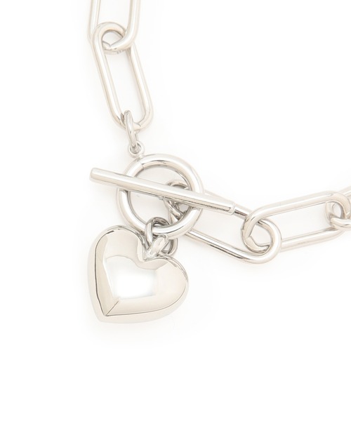ADAM ET ROPE'（アダムエロペ）の「ハートチェーンブレス（ブレスレット・レディース・シルバー/ゴールド・FREE）」の3枚目の写真