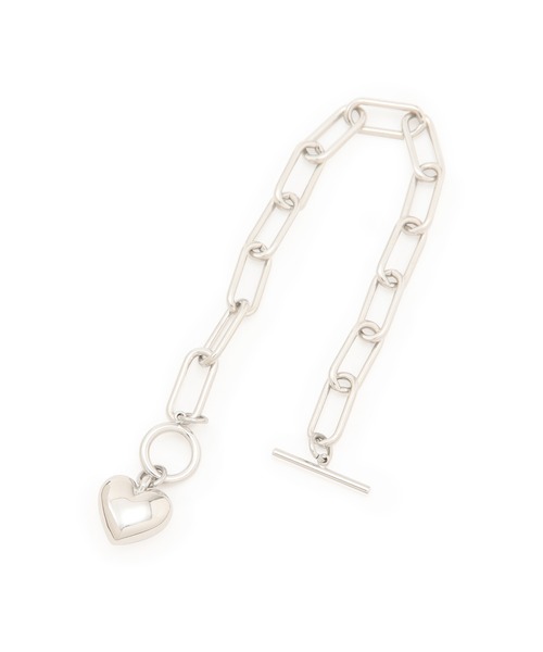 ADAM ET ROPE'（アダムエロペ）の「ハートチェーンブレス（ブレスレット・レディース・シルバー/ゴールド・FREE）」の5枚目の写真