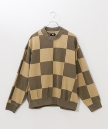 【STUSSY / ステューシー】 Blur Checker Fleece Mock Neck