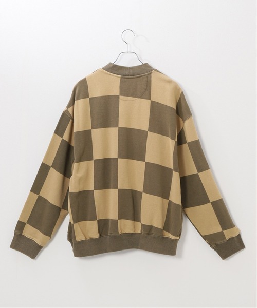 JOINT WORKS(ジョイントワークス)の「【STUSSY / ステューシー】 Blur Checker Fleece Mock Neck(スウェット・メンズ・ブルー/チョコ・MEDIUM/LARGE)」の3枚目の写真