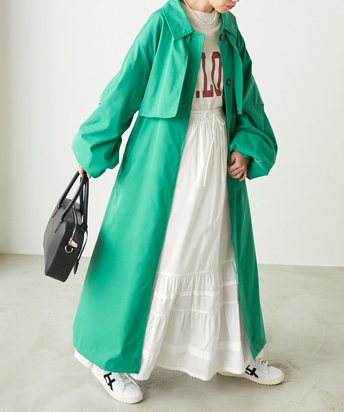 forksy.（フォルクシー）の「【forksy.】コットンピンタックピコレース付きティアードスカート（スカート・レディース・ブラック/オフホワイト/レッド・FREE）」の21枚目の写真