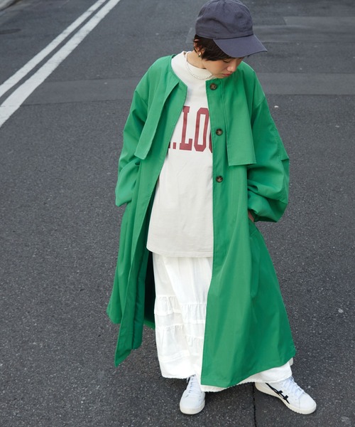 forksy.（フォルクシー）の「【forksy.】コットンピンタックピコレース付きティアードスカート（スカート・レディース・ブラック/オフホワイト/レッド・FREE）」の20枚目の写真