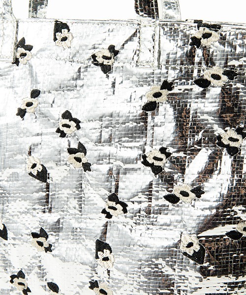 Casselini（キャセリーニ）の「Casselini(キャセリーニ)シアー刺繍シートバッグ（トートバッグ・レディース・クリア/シルバー/ピンク/グリーン・FREE）」の16枚目の写真