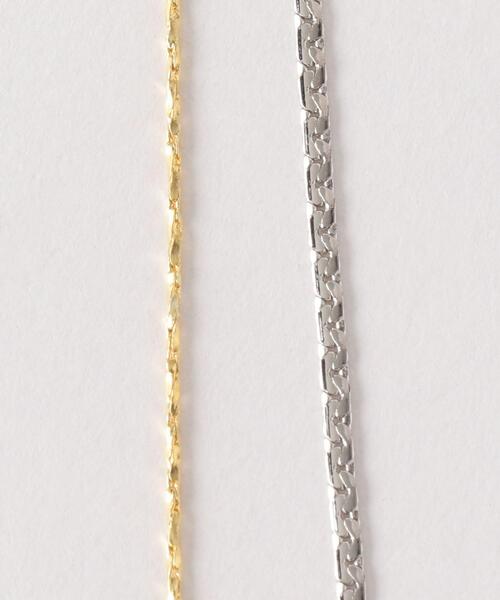 green label relaxing(グリーンレーベルリラクシング)の「メタルカラー チェーン ミックス 2WAY ネックレス(ネックレス・レディース・ゴールド・FREE)」の3枚目の写真