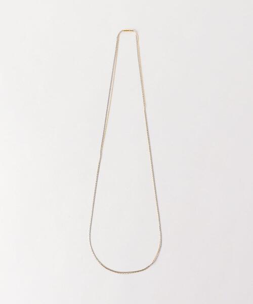 green label relaxing(グリーンレーベルリラクシング)の「メタルカラー チェーン ミックス 2WAY ネックレス(ネックレス・レディース・ゴールド・FREE)」の7枚目の写真