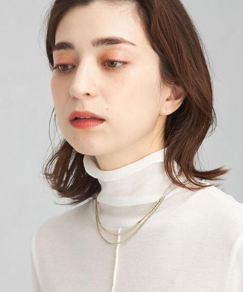 green label relaxing(グリーンレーベルリラクシング)の「メタルカラー チェーン ミックス 2WAY ネックレス(ネックレス・レディース・ゴールド・FREE)」の8枚目の写真