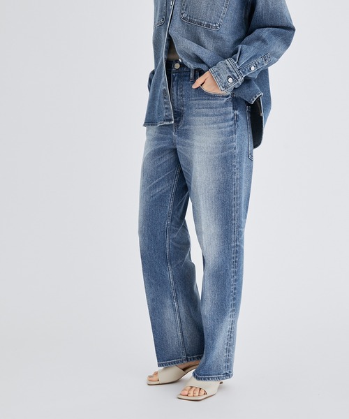Healthy denim（ヘルシーデニム）の「【Healthy DENIM】別注Chili Pepper Hightrise Straigh（デニムパンツ・レディース・ブルー・1/2/0/3）」の3枚目の写真